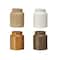 Hello Honey Rustic Reactive Glaze Stoneware Jars, 4ct.